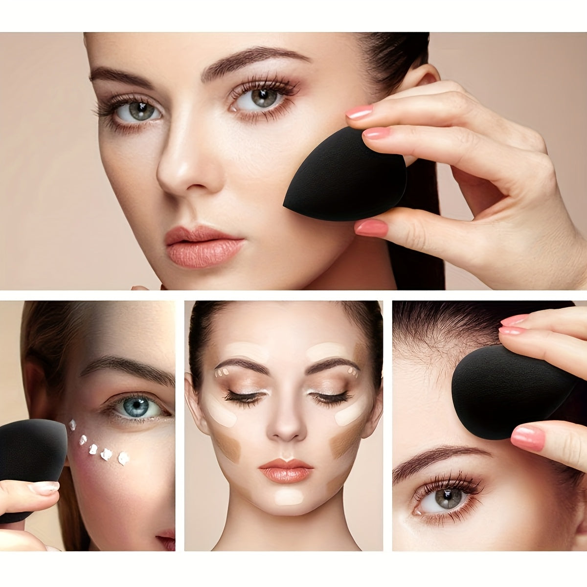 Makeup Brush Set Facial and Eye Shadow Brushes Super Soft Concealer, Blush, Contouring, Mixing, Eyeshadow, Makeup Sponge, Makeup Beauty Egg On Makeup Soft and Adaptable Makeup Tool Suitable for All Skin Types Create Perfect M